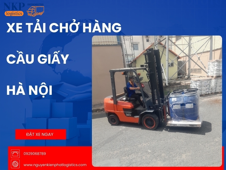 Bảng giá thuê xe tải chở hàng ở quận Cầu Giấy tại NKP Logistics