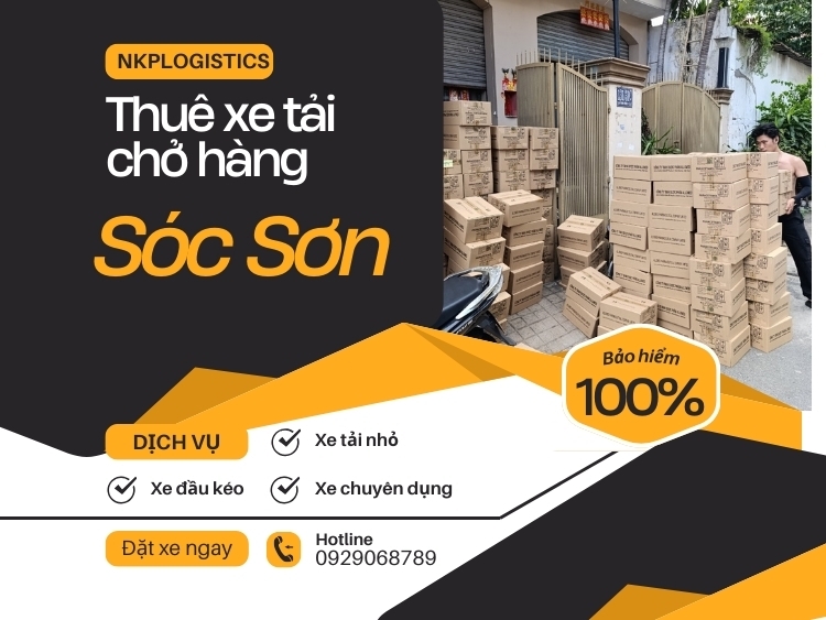 Thuê xe tải chở hàng huyện Sóc Sơn