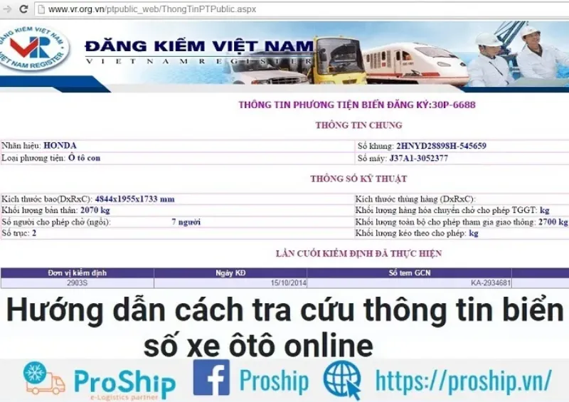 Cách tra cứu kiểm tra xem chủ sở hữu biển số xe ô tô online