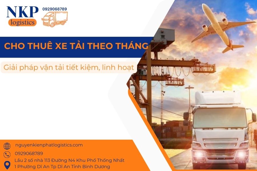 Cho thuê xe tải theo tháng Cho thuê xe tải theo tháng
