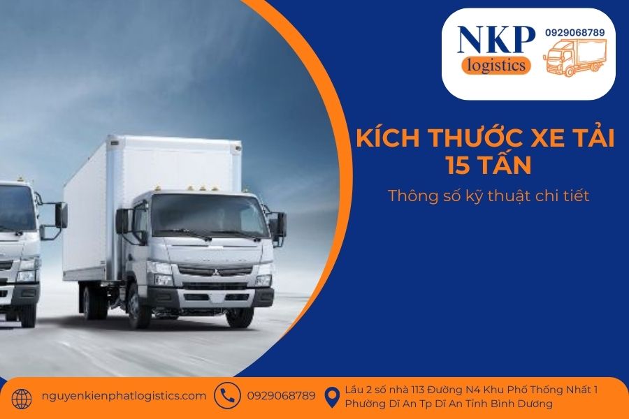 Kích thước xe tải 15 tấn Kích thước xe tải 15 tấn