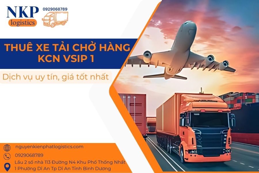 Thuê xe tải chở hàng KCN VISP 1 Thuê xe tải chở hàng KCN VISP 1