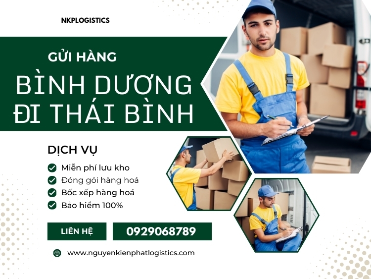 gửi hàng từ Bình Dương đi Thái Bình