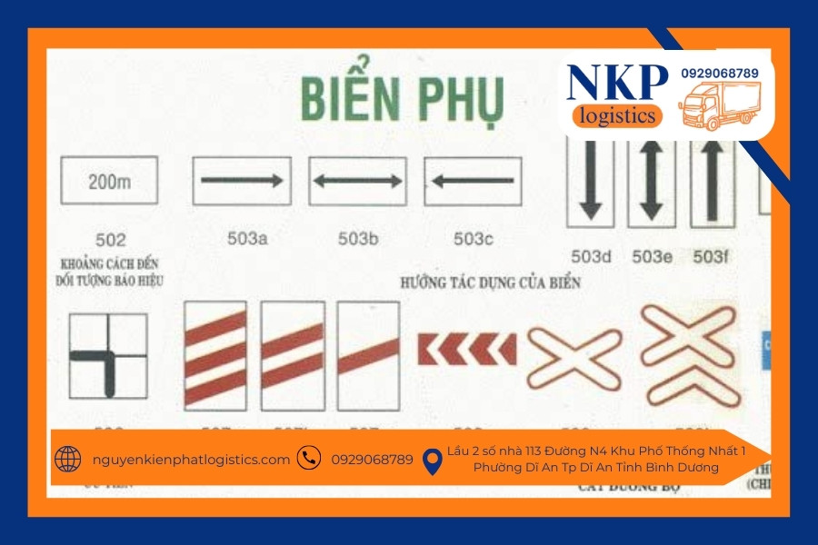 Biển báo phụ Biển báo phụ