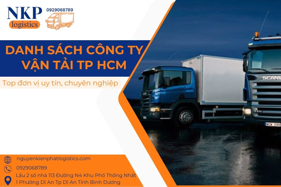 Danh sách công ty vận tải TP HCM Danh sách công ty vận tải TP HCM