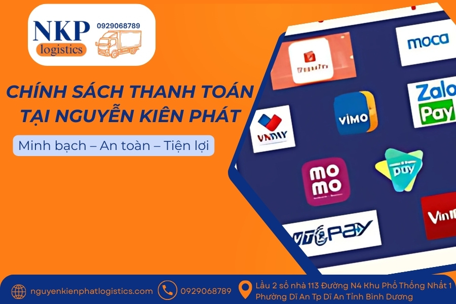 Chính sách thanh toán tại Nguyễn Kiên Phát Chính sách thanh toán tại Nguyễn Kiên Phát