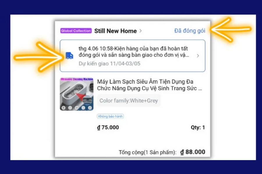 Tra cứu trên hệ thống đơn hàng Lazada bước 3