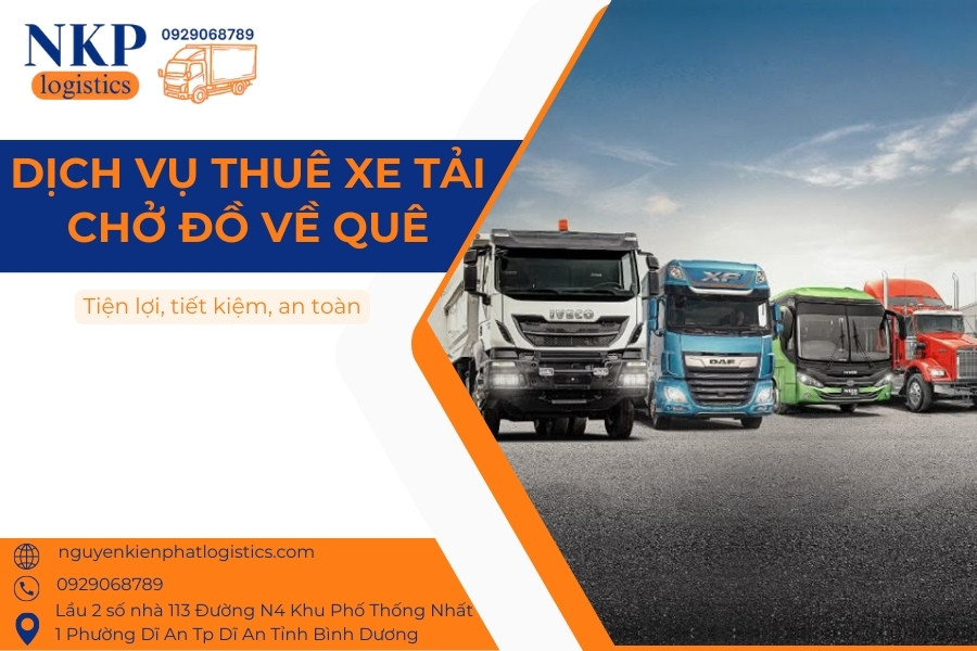 Dịch vụ thuê xe tải chở đồ về quê Dịch vụ thuê xe tải chở đồ về quê