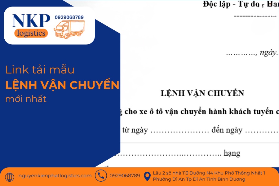 Lệnh vận chuyển Lệnh vận chuyển