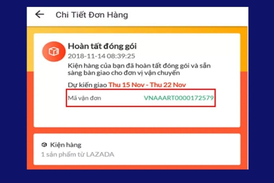 Tra cứu bằng mã vận đơn LEX VN tracking bước 1